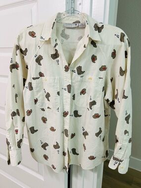 CR vintage Sz M, Western Button-Down Shirt